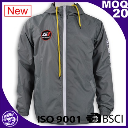 grey waterproof men sport jacket