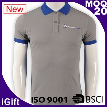 blue collar gray polo shirts