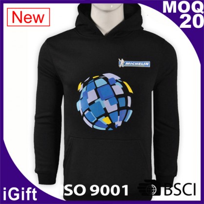 black hoody with logo for man