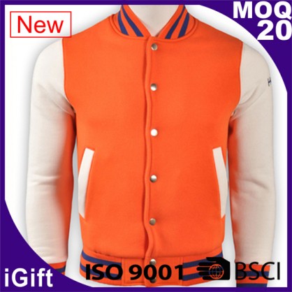 orange and white basketball jacket