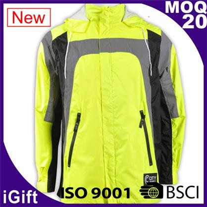 yellow-gray mountaineering reflective jacket