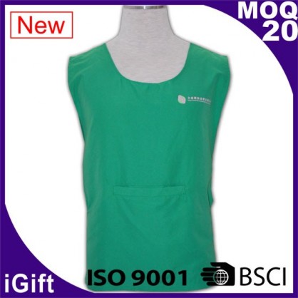 green workwear vest with logo