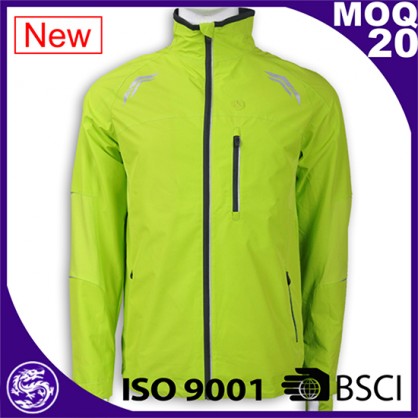 Green reflective unisex sport jacket