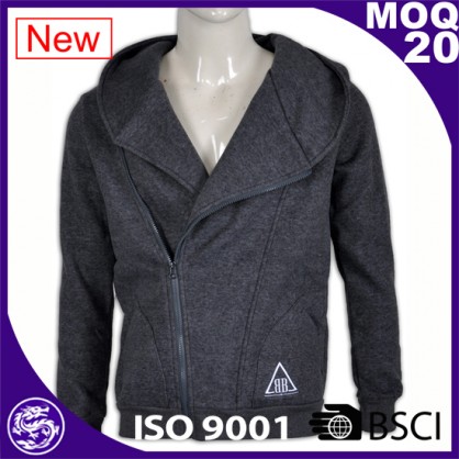 mens grey blank fleece hoodies 
