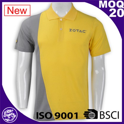 Stand Collar button Polo shirt Short sleeve Shirt