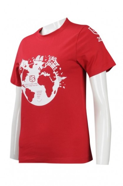 Customized Red T-Shirt Uniform Supplier