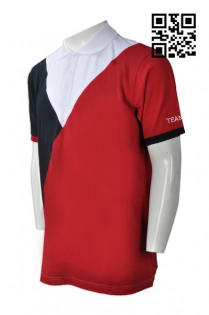 Customized Black and Red Polo Shirt