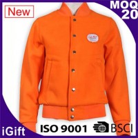 jaket basket oranye dengan kancing