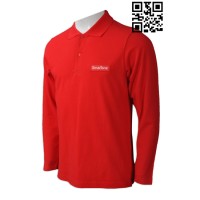 Perintah Custom Red Polo Shirt