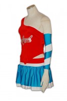Custom Red Cheerleader Outfit