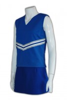Mencetak Kostum Cheerleader Blue dan White