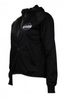 Hoodie jaket hitam custom-made