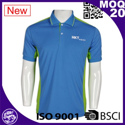 Hot sale high quality ribbed collar custom branded mens polo shirts wholesale