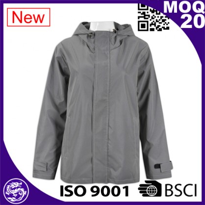 Grey Unisex waterproof softshell jacket