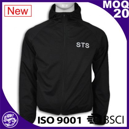 mens jaket softshell hitam bernapas