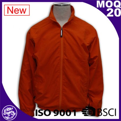 simple design red blank windbreaker jacket