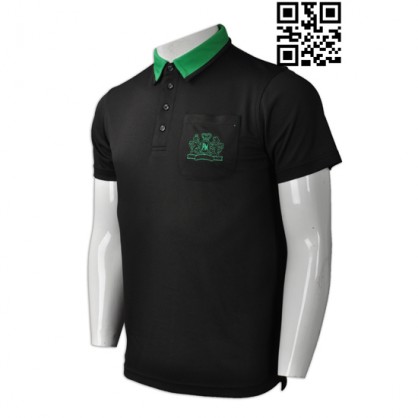 Produce Black and Green Polo Shirt