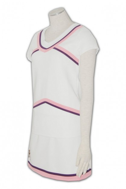 Seragam Pemandu Sorak Putih yang disesuaikan