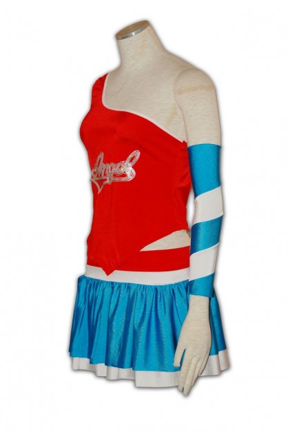 Custom Red Cheerleader Outfit
