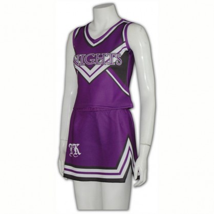 Pakaian Purple Cheerdance yang Disesuaikan