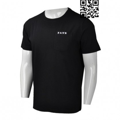 Pesanan Kustom Black T-Shirt Mens