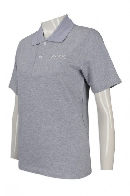Bespoke Grey Polo Shirt
