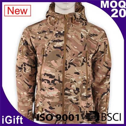 zipper hoody camouflage jacket