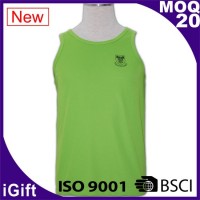 green long vest with logo 