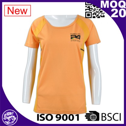 Orange Women short sleeve sport shirt