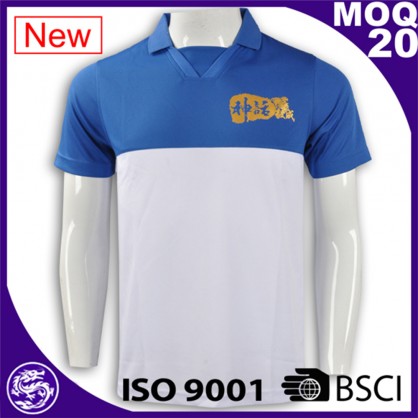 hot sell good quality blue printing fashion street polo shirts