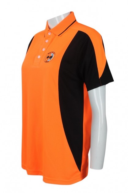 Print Orange Polo Shirt Bespoke 